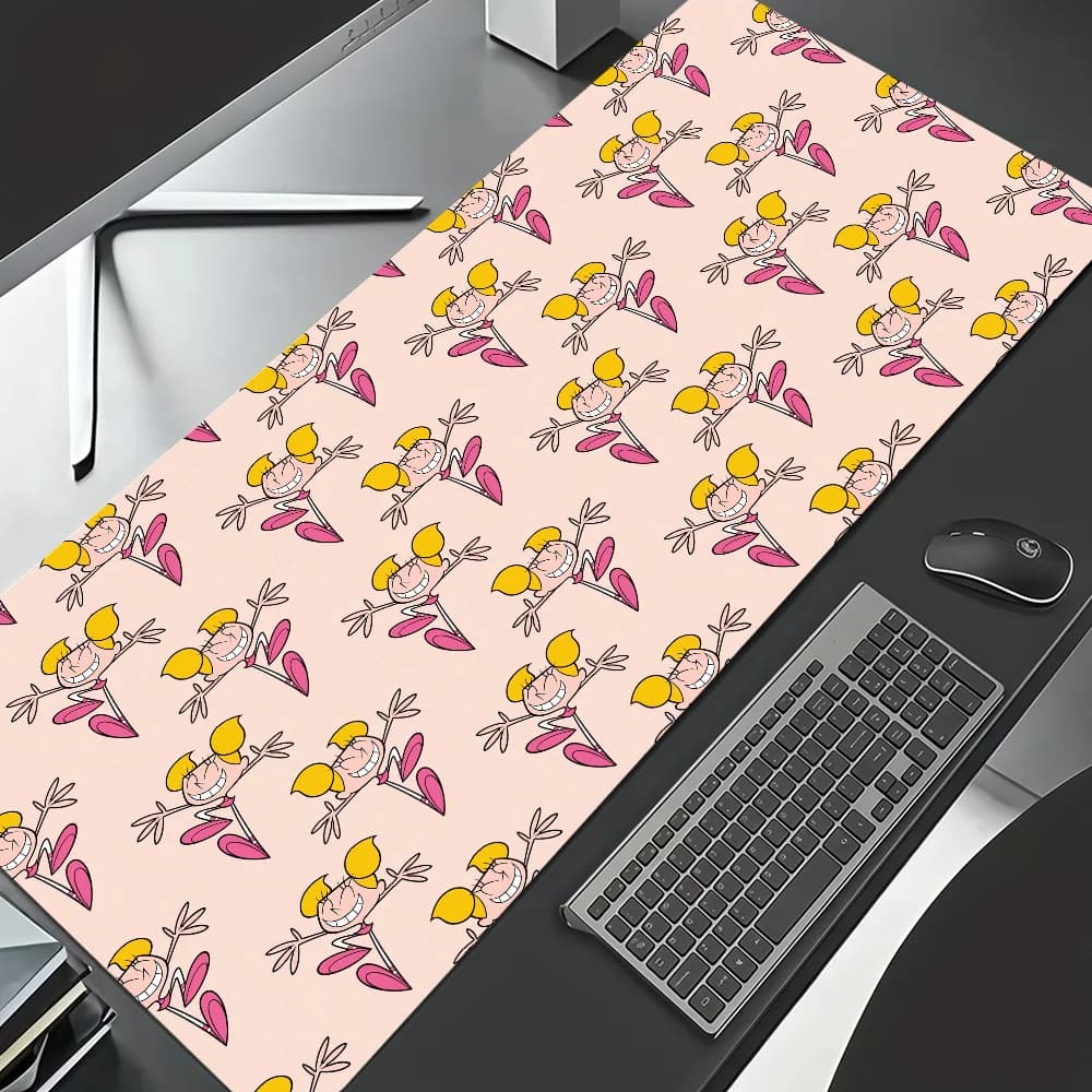 D-Dexter's Lab Tappetino per mouse carino, antiscivolo, ispessito, grande, con bordo rinforzato, per gaming, ufficio e studenti