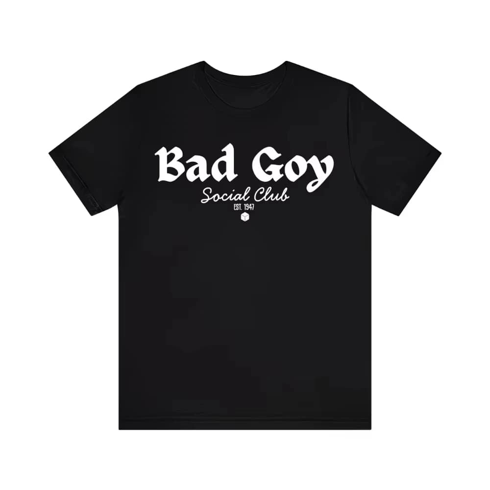 Vintage Harajuku O-Neck Bad Goy Social Club Graphic T Shirt Tee Men Women Cotton Summer Top Oversize