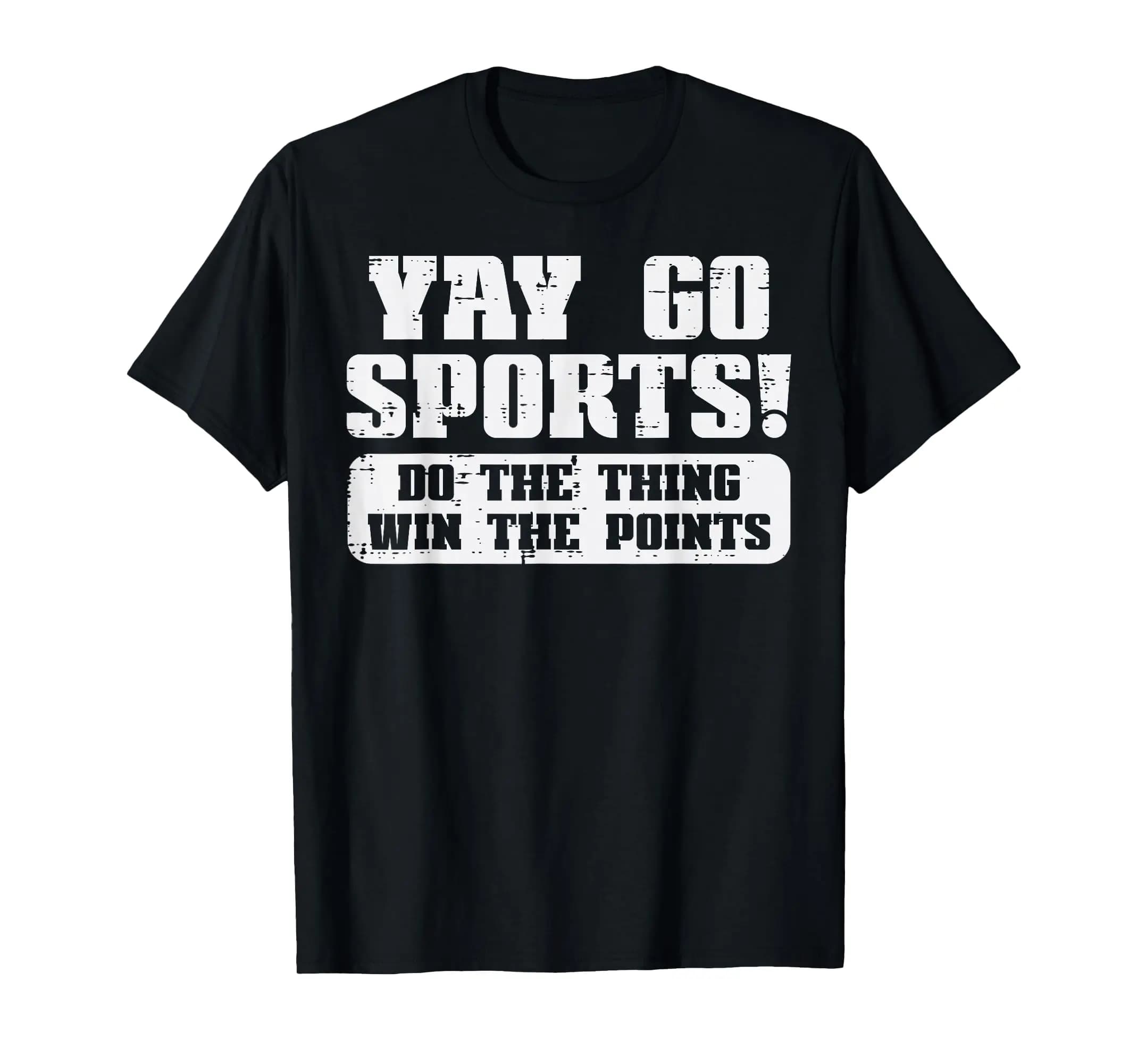 T-shirt da uomo e da donna Yay Go Sports per il giorno della partita di football americano