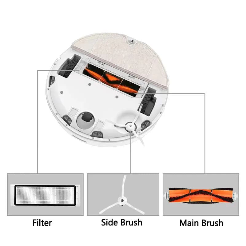 ABKB Robot Vacuum Cleaner Parts for 1S S50 S51 S52 S55 HEPA Filter Side Brush Main Brush Accessories