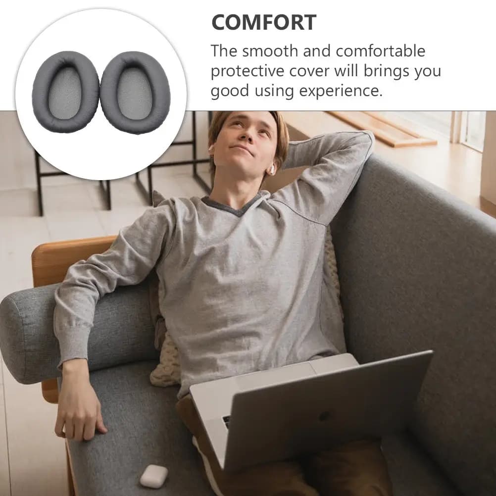 1 Paio di Cuscinetti Auricolari di Ricambio per Wh-Ch700n, Comodi, Morbidi ed Ergonomici, Copri Auricolari, Imbottiture per Cuffie
