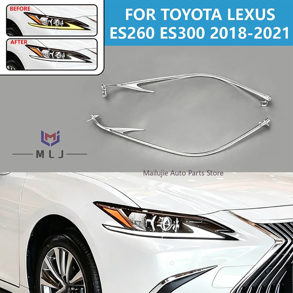Angel Eyes Light Guide Strip For Toyota Lexus ES260 ES300 2018-2021 LOW SPEC Headlight LED Daytime Running Light Guide Strip