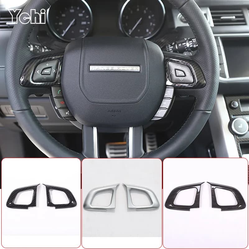 Per Land Rover Range Rover Evoque 2011-2017 ABS Cromato/Fibra di Carbonio Auto Volante Pulsante Telaio di Copertura Trim Accessori