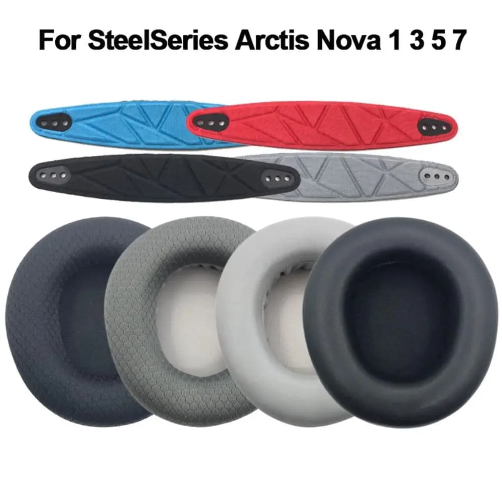 Replacement Ear Pads Pillow Gaming Headphone Headset Earpads Accessories Foam Sponge for SteelSeries Arctis Nova 1 3 5 7