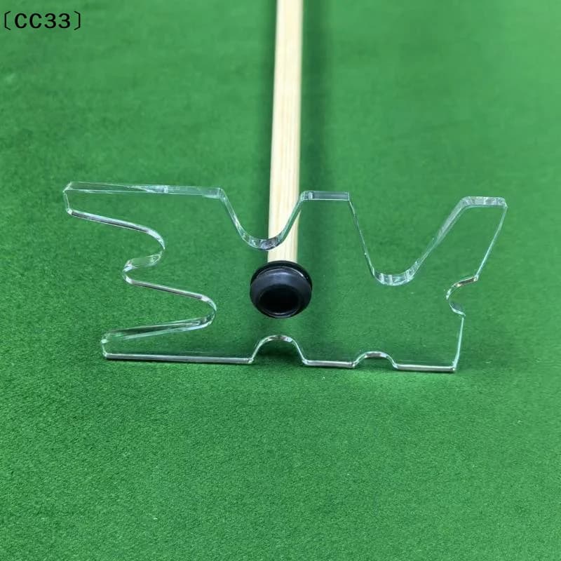 Supporto per Stecca da Biliardo in Acrilico Trasparente, Facile da Usare, con Testa a Inserimento, in Gomma Acrilica〔CC33〕