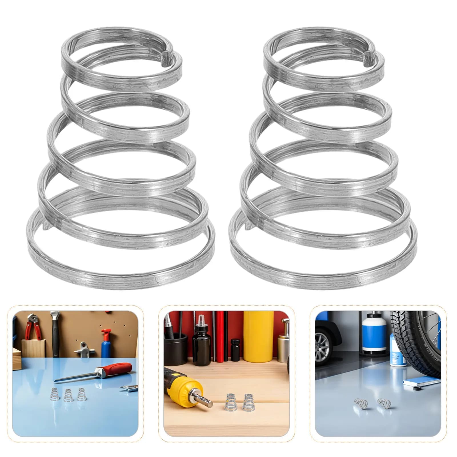 15Pcs Bike Quick Release Skewer Springs Stainless Steel Wheel Shaft Spring Set for Mountain and Road Bikes Enhanced Tension