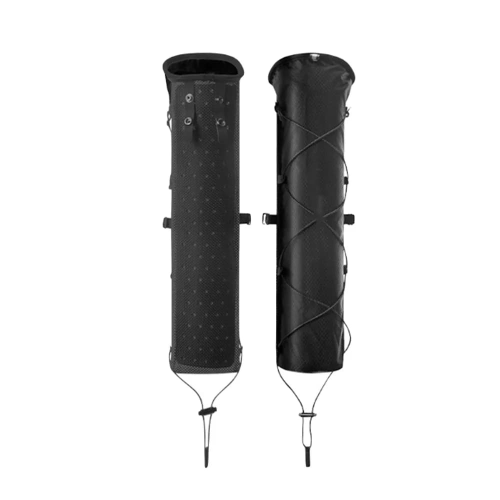 Black White Trekking Sticks Bag with Outdoor Design, Portable Hiking Sticks Bag with Strap Opening, Sporty Backpack