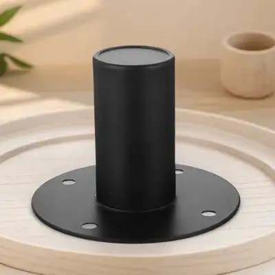 Supporto per Altoparlante in Ferro, Base Resistente Rivestita per Monitor da Palco, Montaggio su Palo per Cabinet PA