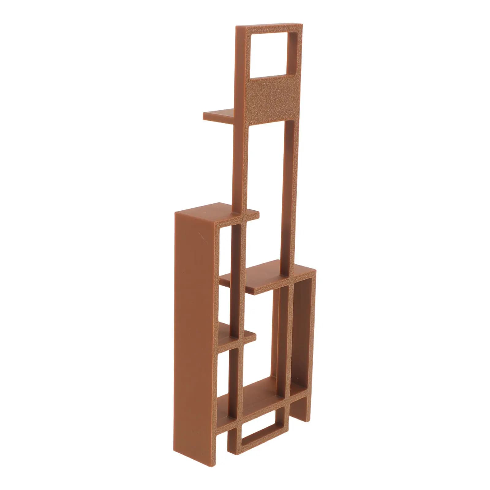 Miniature Dollhouse Storage Shelf 1:12 Scale Multi-Tier Bookcase Cabinet Display Rack for DIY Furniture Accessories Organizer