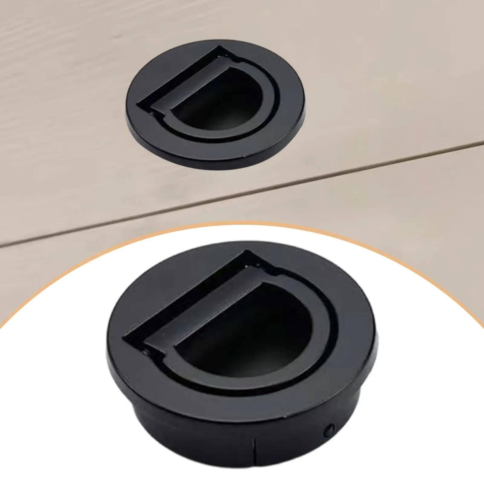 Concealed Zinc Alloy Door Pull Handle Round Flush Ring for Locker Cabinets Sliding Wardrobe Cupboards