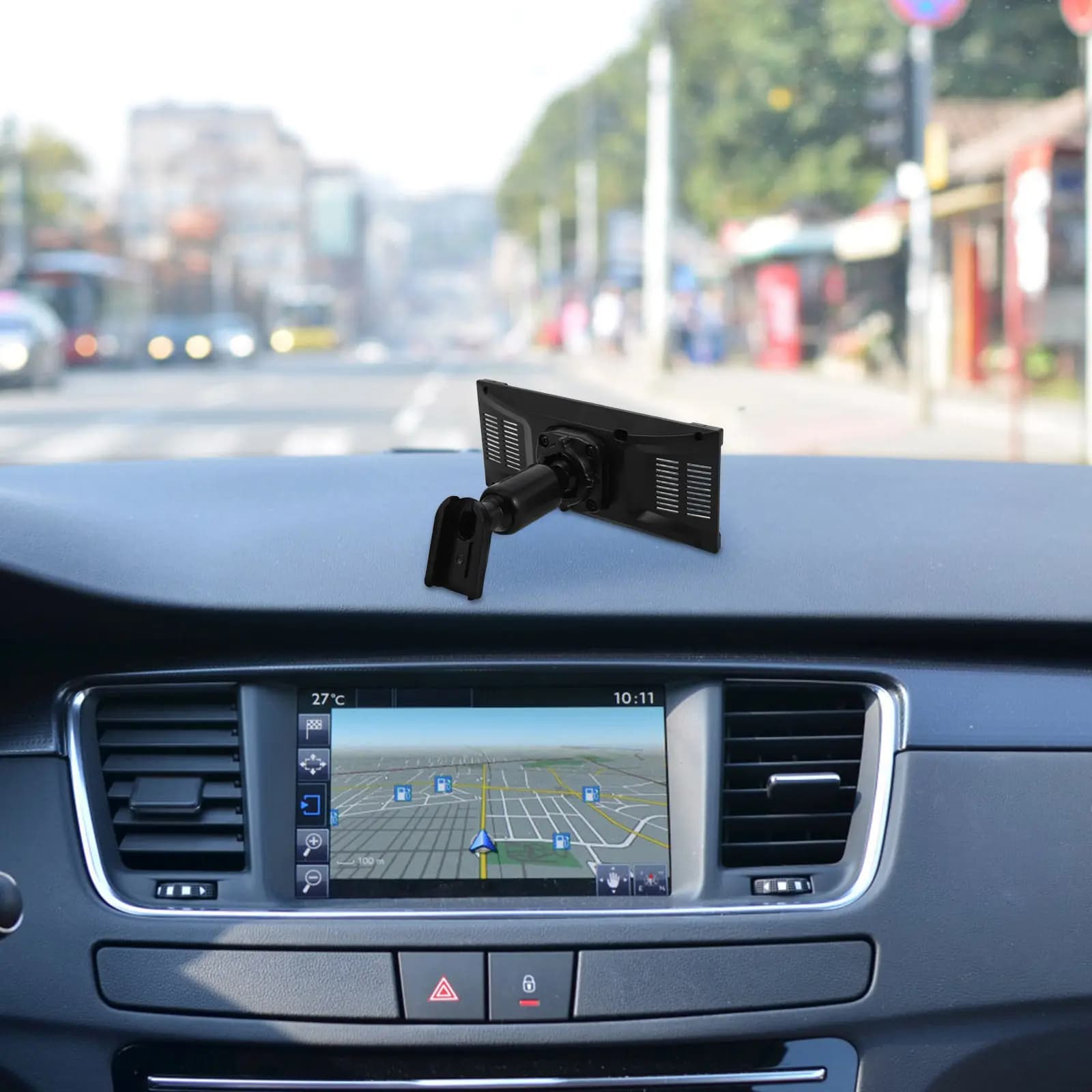 Dash Cam Mirror Mount Rear View Mirror Back Plate Bracket Large Panel Adapter Automotive Rearview Camera Holder Stable Driving