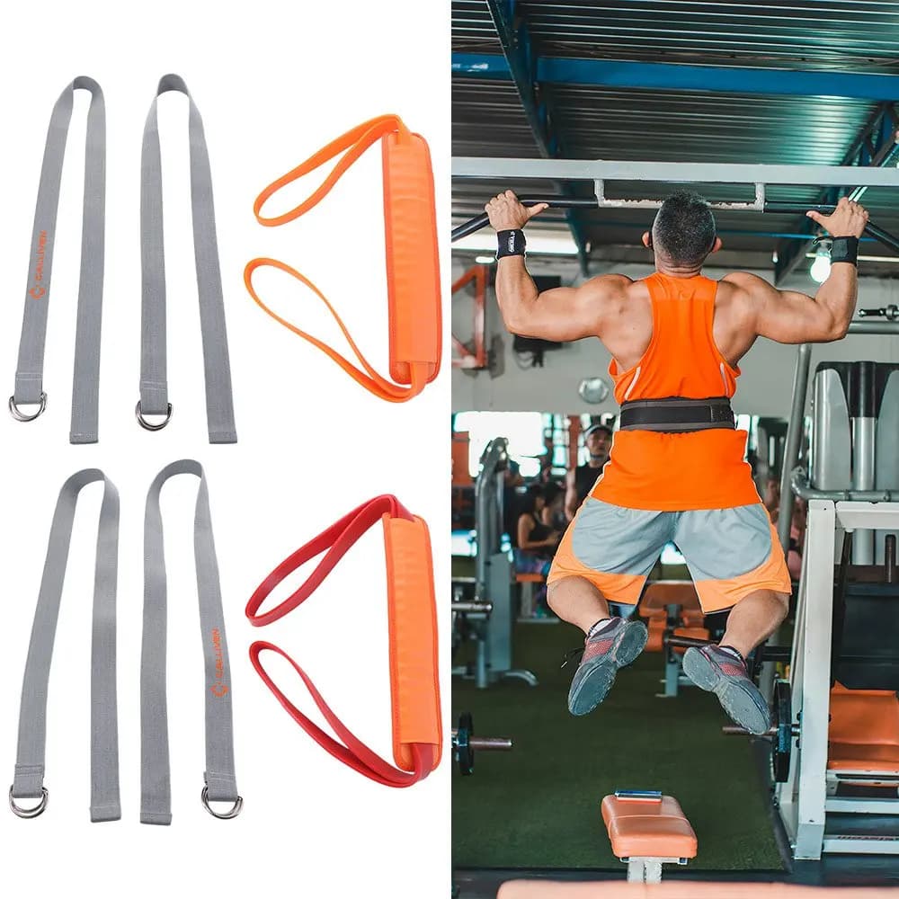 Portable Horizontal Bar Pull Up Power Belt Household Support Tape Hanging Resistance Bands Latex Training Aid Strap