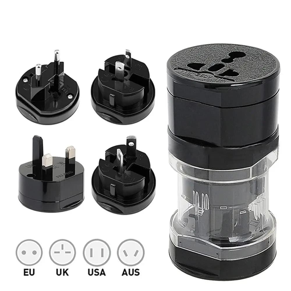 Essentials EU/UK/US/AU Power Converters International Worldwide Plug Adapter Universal Power Adapter Travel