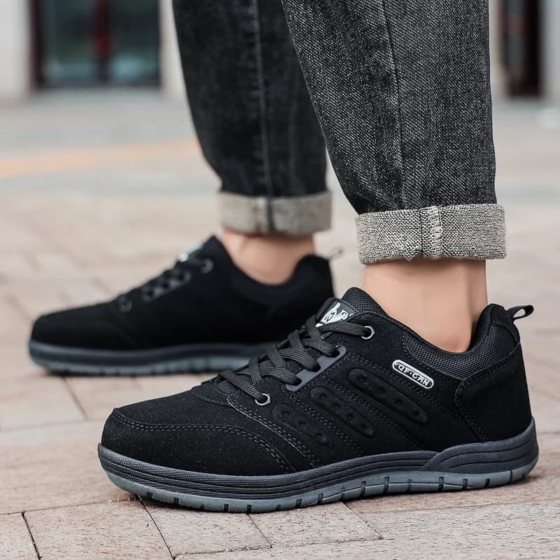 Men's casual shoes short sports shoes classic men's walking shoes black wear-resistant walking shoes 39-47