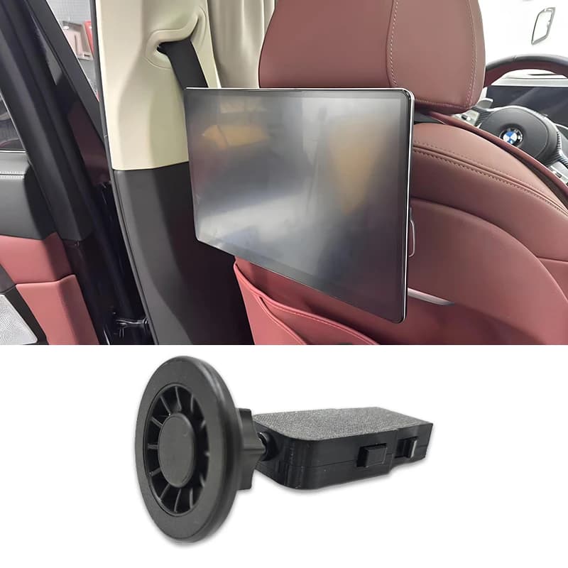 For BMW X5 X6 2023 2024 Accessories Car Rear Seat Pad Magnetic Holder Phone Bracket Trim Auto In-Car Video