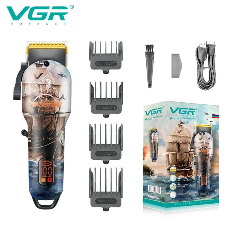 VGR 689 New design Barbiere Potential haircuts Professional electric haircuts Rechargeable wireless haircut
