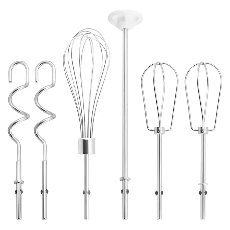 Accessori per robot da cucina Frusta, frusta, asta per mescolare e ganci per impastare, accessori per robot da cucina in acciaio inossidabile per Kitchenaid