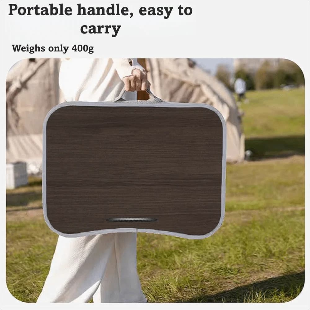 Tavolino Portatile Imbottito per Laptop con Cuscino Morbido, Design Ergonomico, Tappetino per Mouse Rigido, Piccolo Tavolo con Cuscino