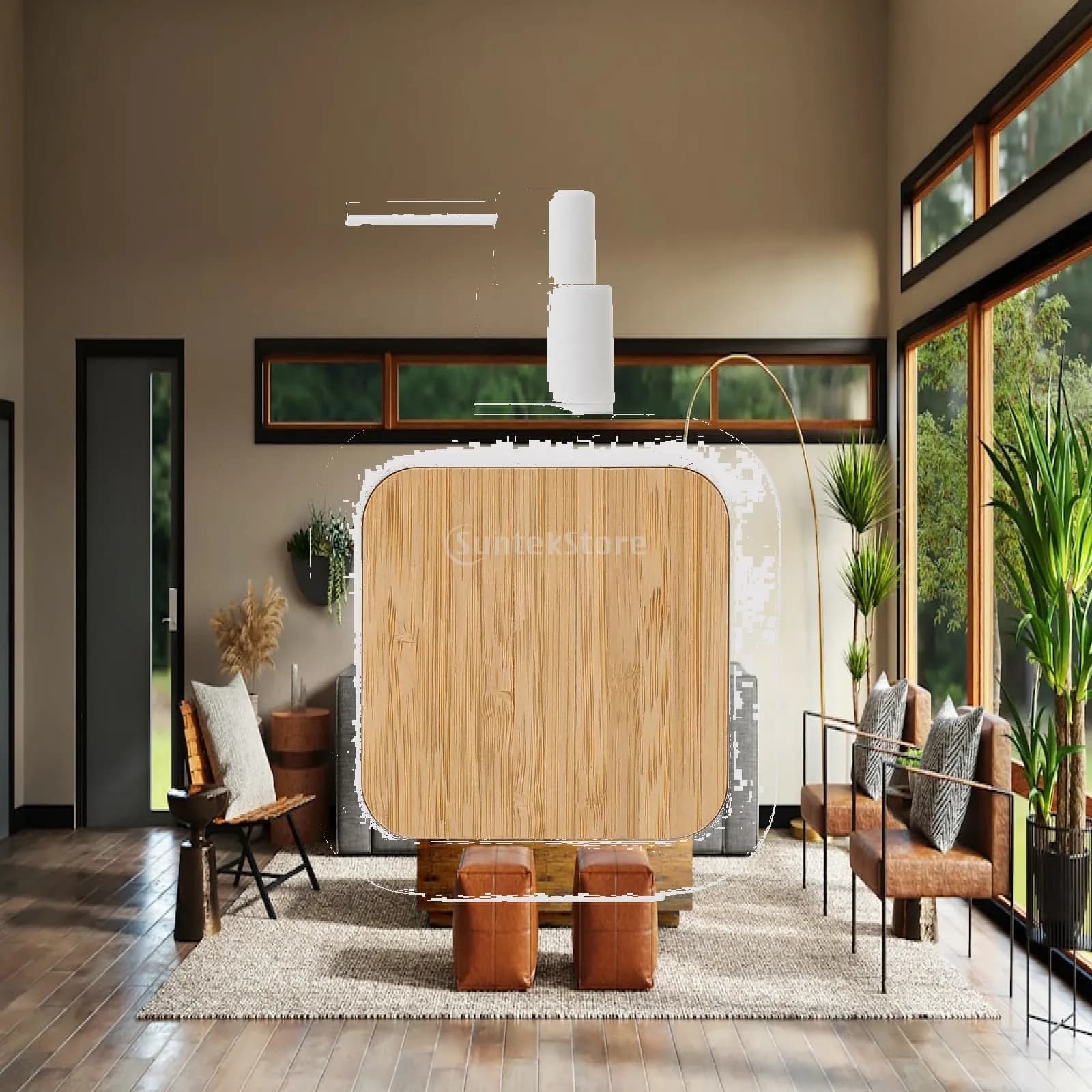 13oz Manual Soap Dispenser for Bathroom, Manual Soap Dispenser, Rustic, Office,