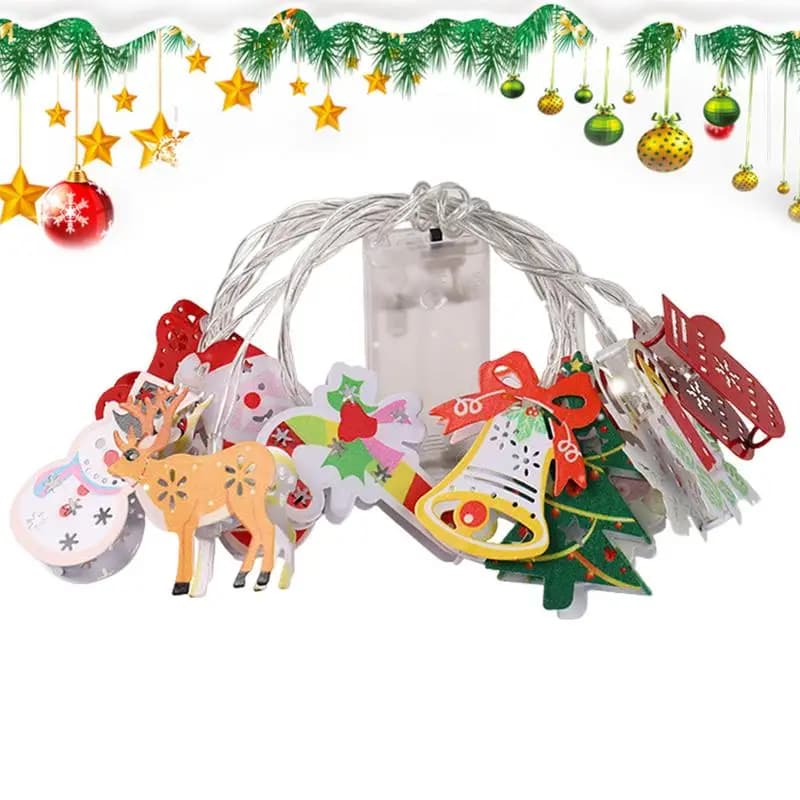 Luci a corda per interni Luci decorative a LED per alberi di cartoni animati Simpatiche feste festival Illuminazione Fata appesa per le vacanze invernali