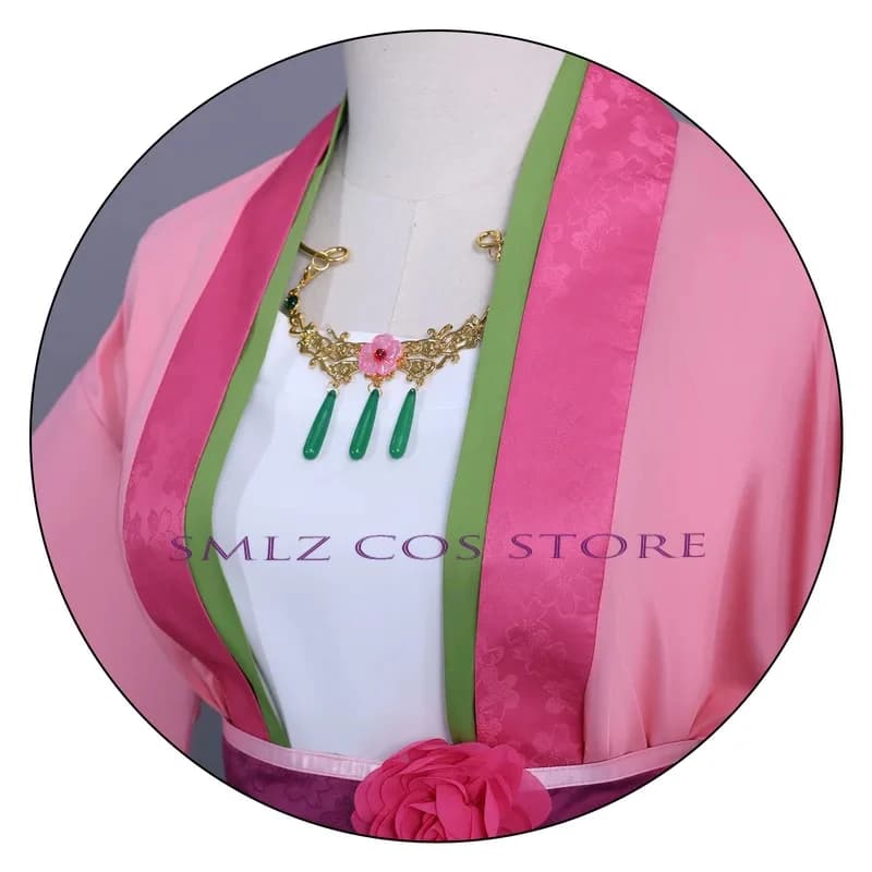 Costume Cosplay Smlz Garden Maomao Kimono con Parrucca Anime The Apothecary Diaries Vestito Rosa per Festa di Halloween per Donne