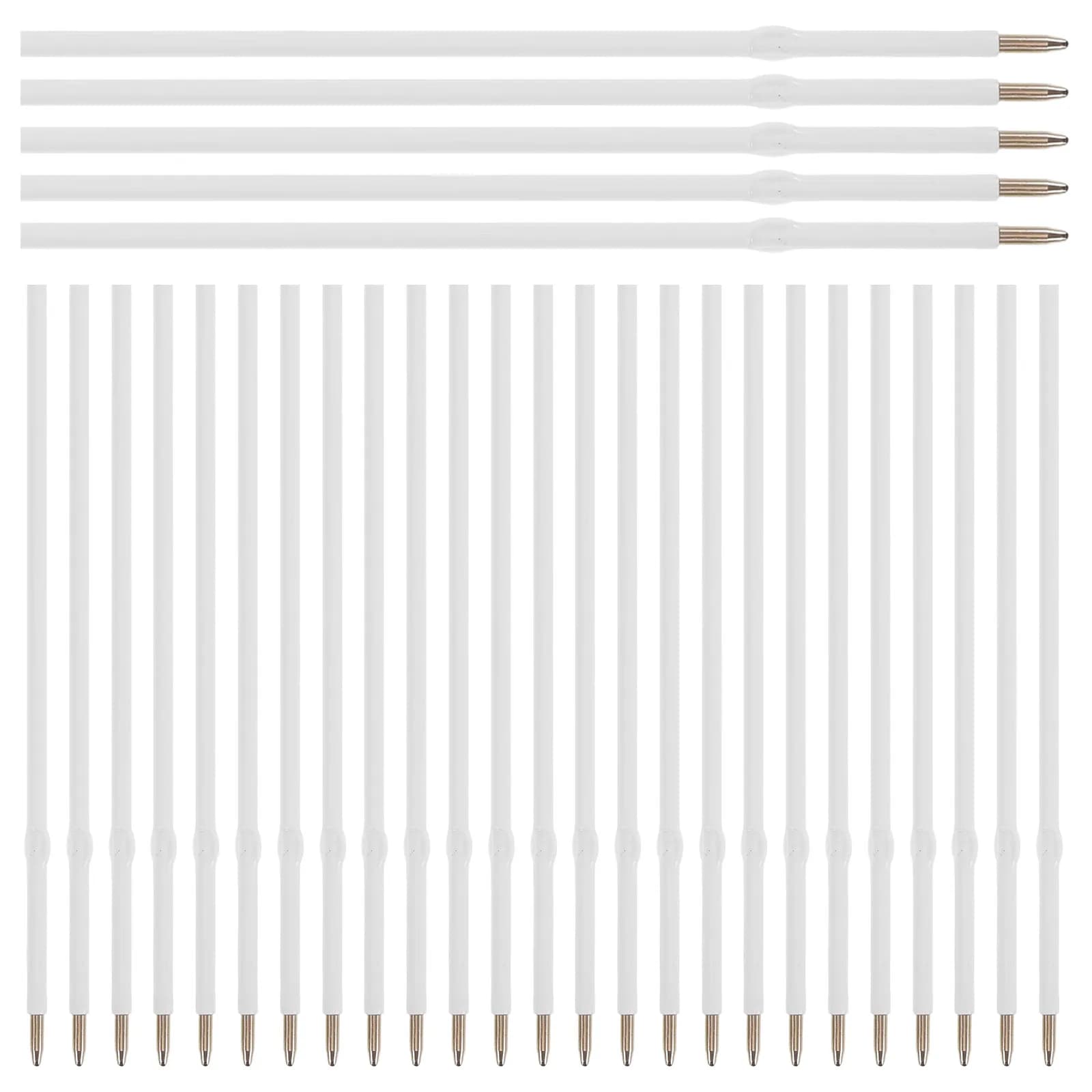 200Pcs Universal Ballpoint Pen Refills Black Gel Ink for Click Twist Pens Comfortable Lightweight Design Office School
