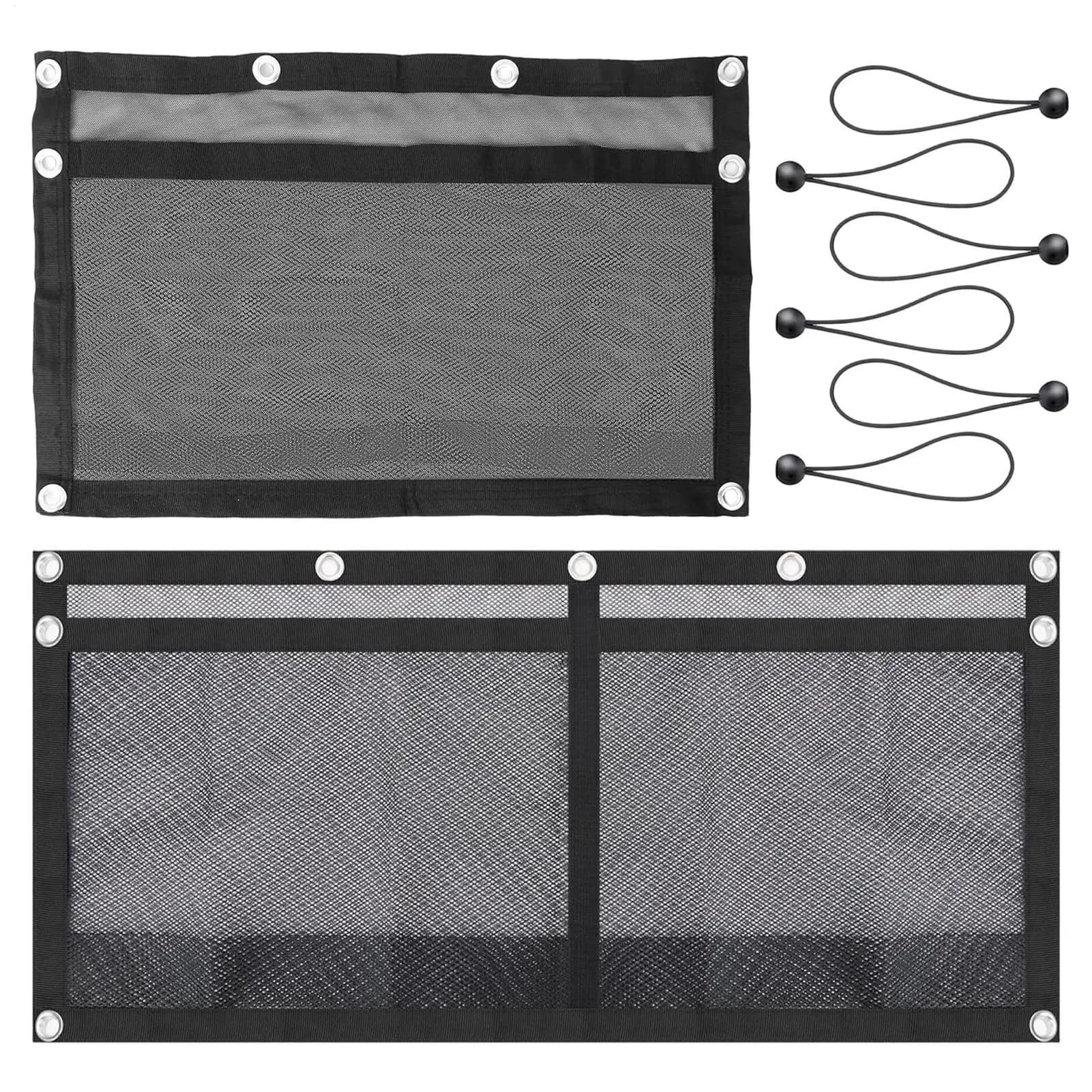 Quick Dry Large Capacity Mesh Boat Storage Bag With Elastic Ring Marine Fishing Net Pocket For Yacht RV SUV Camper Road Trip