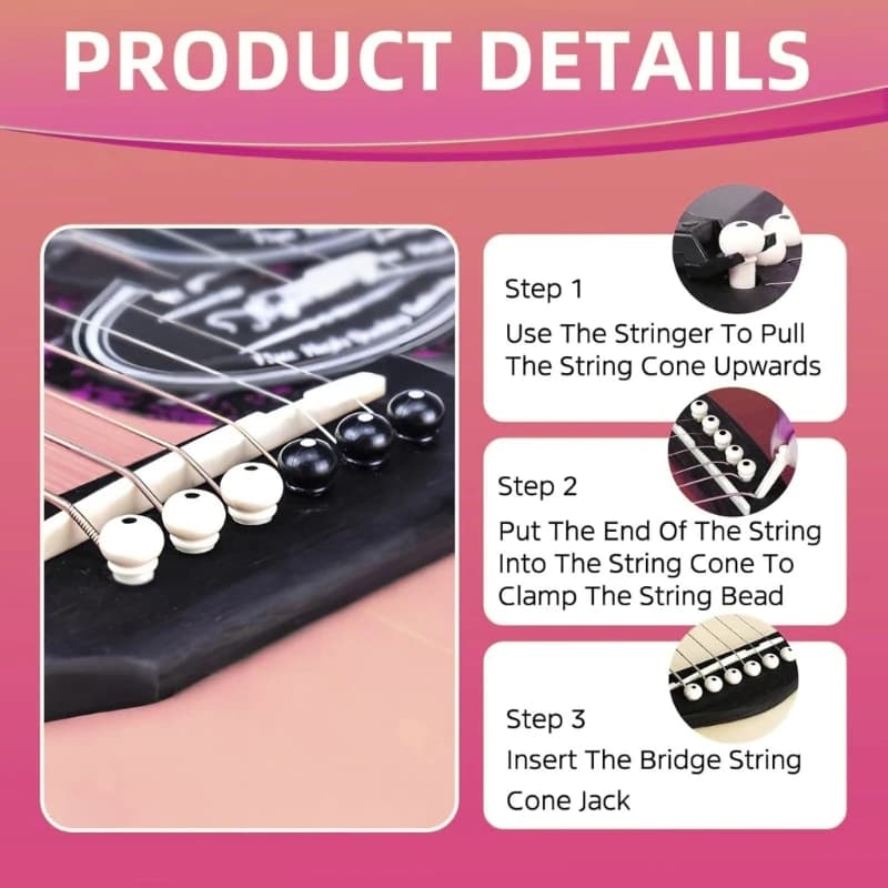 Precisions Crafted Ukulele Bridge Pegs For Effortlessly String Replacement