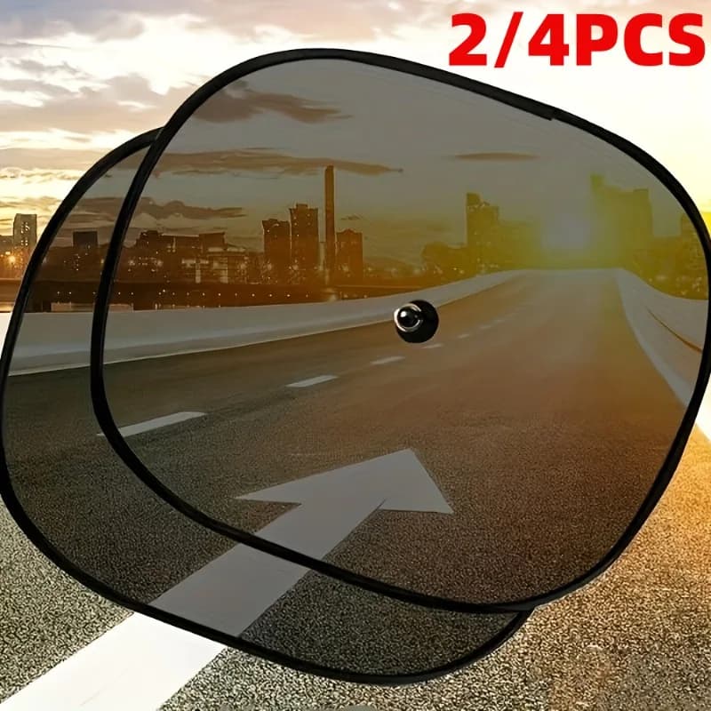 2/4 Pezzi Parasole per Auto, Protezione per Finestrini Laterali Anteriori, Riduzione del Calore e Protezione Solare per Veicoli