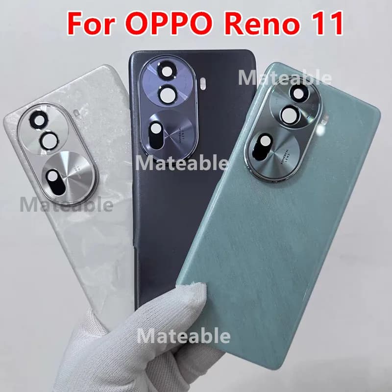 Reno11 Housing For OPPO Reno 11 Battery Back Cover Repair Replace Door Phone Rear Case + Camera Lens