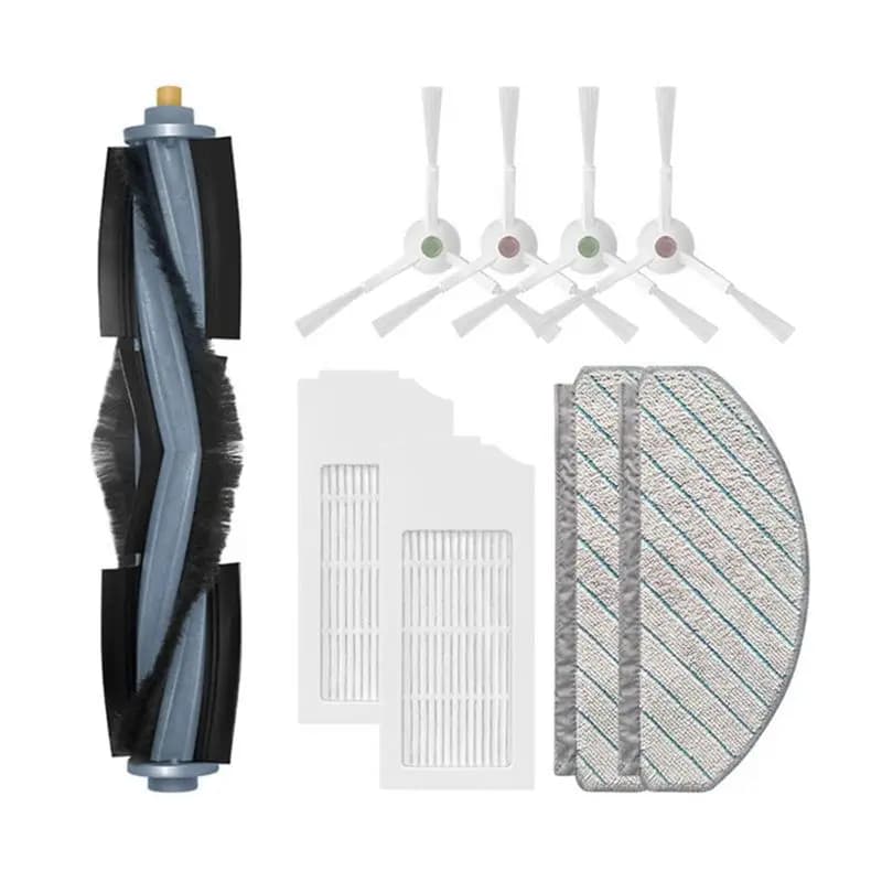 Set di Accessori AEF5-1 per Robot Aspirapolvere ECOVACS T10 PLUS, Parti di Ricambio: Spazzola Principale, Spazzola Laterale, Filtro HEPA, Panno per Mocio