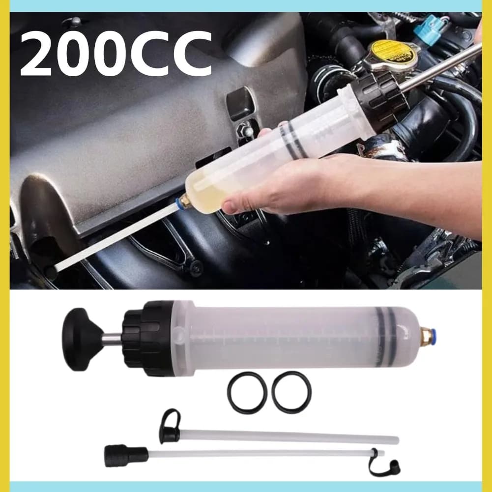 200cc Auto Motore Olio Liquido Pompa Efficiente Vuoto Manuale Traslucido Inalazione Siringa Stile Motore Cooolante Trasferimento