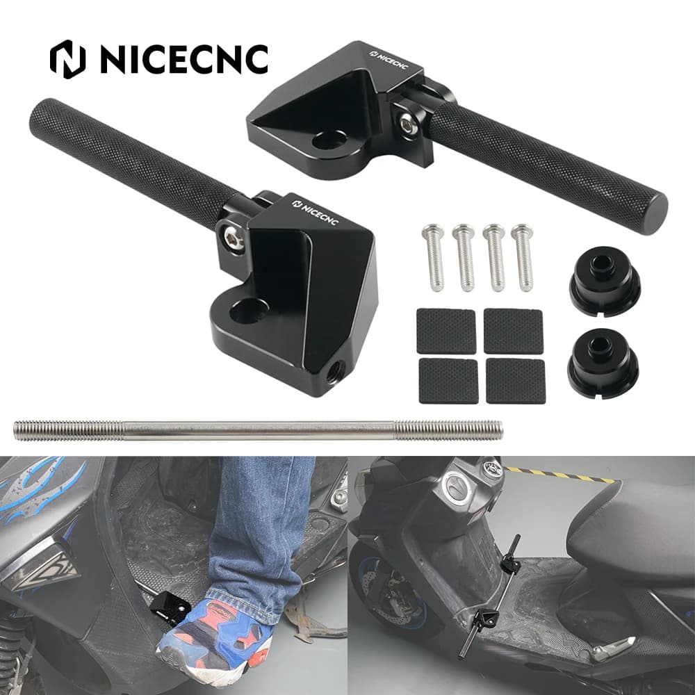 Scooter Foldable Footrests Highway Bars for Yamaha Zuma 125 YW125 YW 125 BWS125 BWS 125 2016 2017 2018 2019 2020 2021