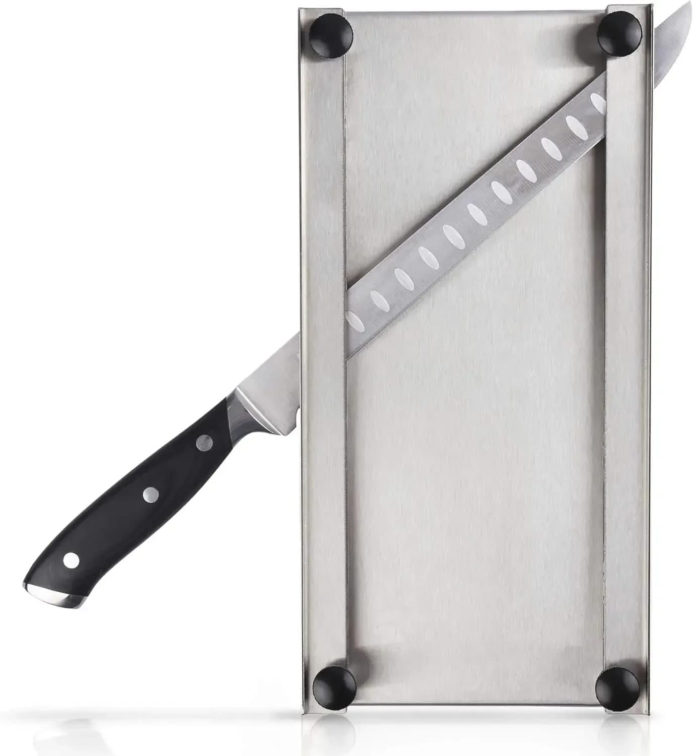 Affettatrice per carne in acciaio inossidabile, tagliere per jerky con coltello professionale da 10 pollici per affettare e intagliare