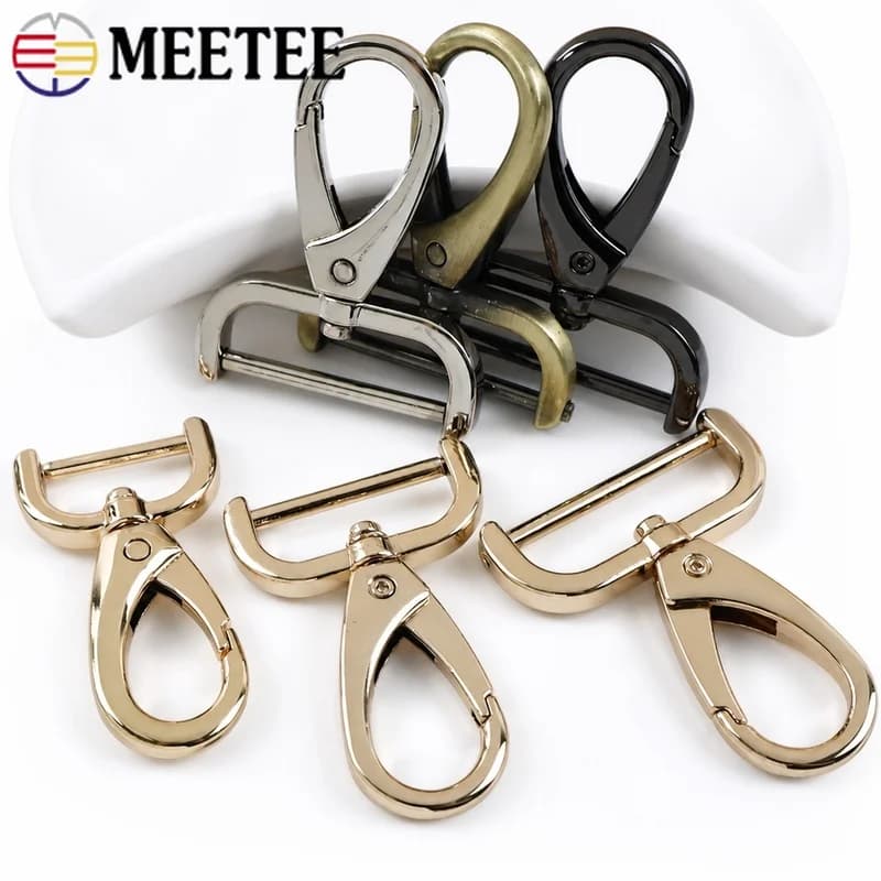 10/20Pcs 13-38mm Detachable Metal Snap Hook Swivel Lobster Clasp Bag Strap Clip Buckle Dog Collar Connector Carabiner Accessory