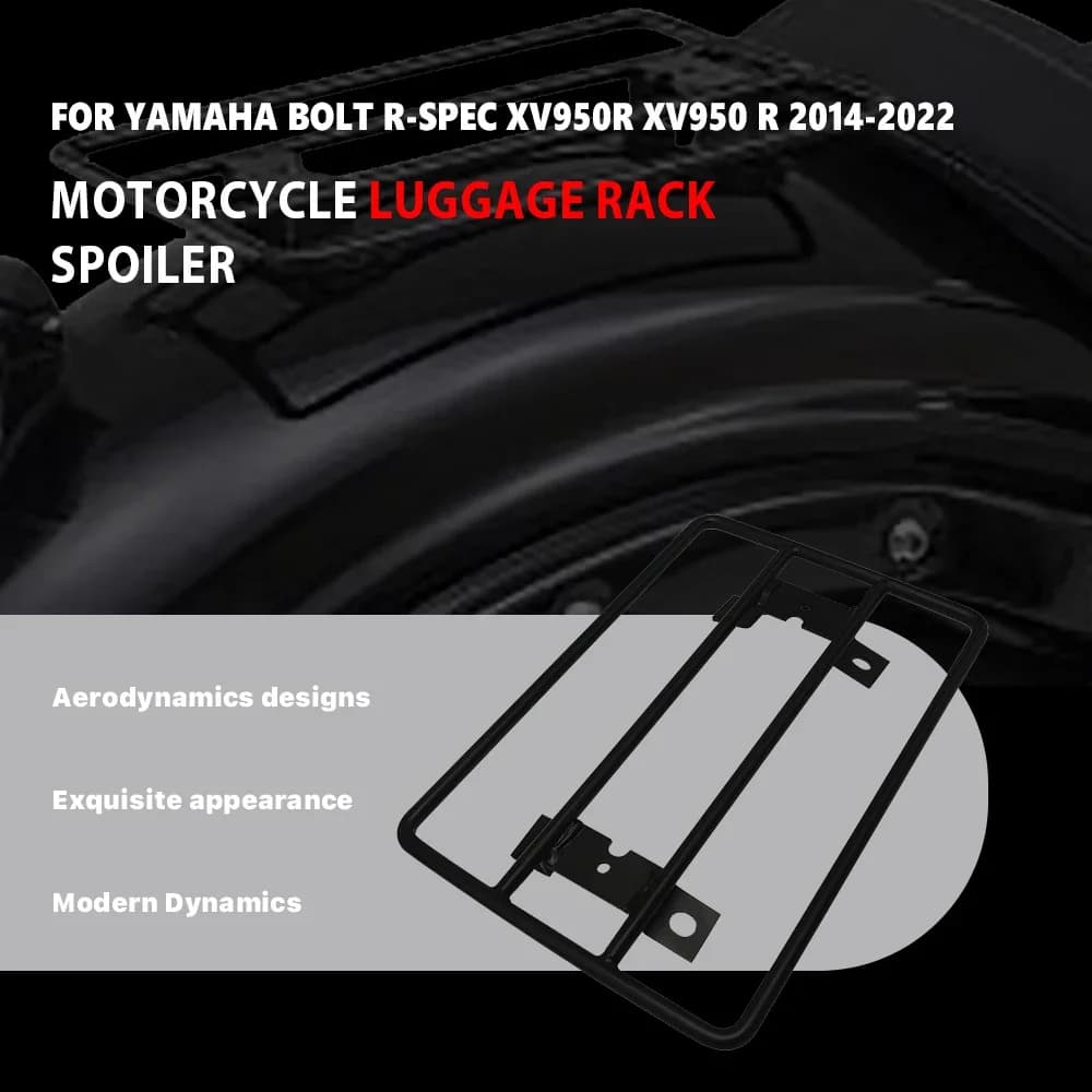 Portapacchi Posteriore per Moto Adatto a Yamaha BOLT R-SPEC XV950R XV 950 R 2014-2022 Accessori Portapacchi
