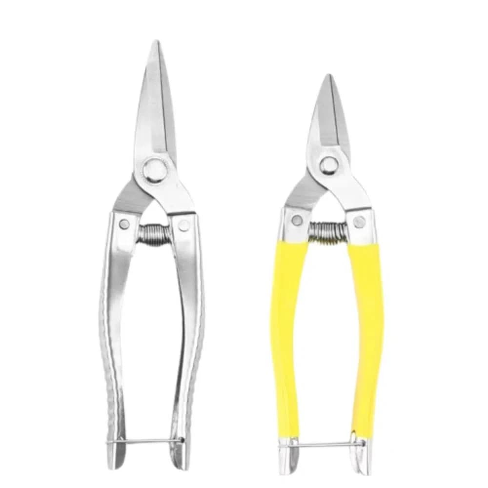 Straight Head Household Pruning Shears with Automatic Return Spring Ergonomic Handle Branch Shears Practical Durable