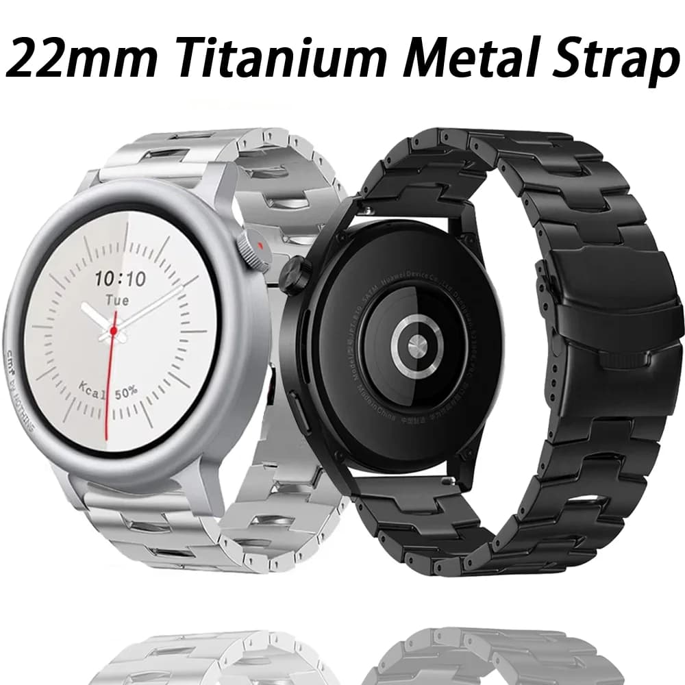22mm Titanium Metal Strap For CMF Watch 3-1 Pro Sports Bracelet Wristband For COROS APEX 4 42mm/PACE 4-3 Suunto Run/Ocean/Race 2