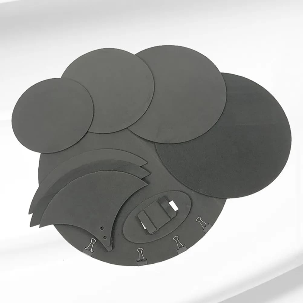 8Pcs Drum Mute Pads Easy Install Disassemble Quiet Practice Pad for Drums Home Studio Hearing Safety Drum Practice Accessories