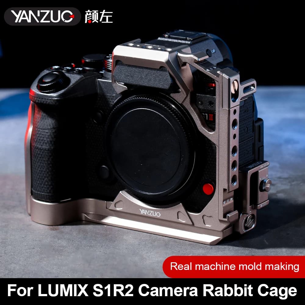 Gabbia per fotocamera in metallo in lega di alluminio per Panasonic S1R2 e Lumix S1M2, stabilizzatore per fotocamera