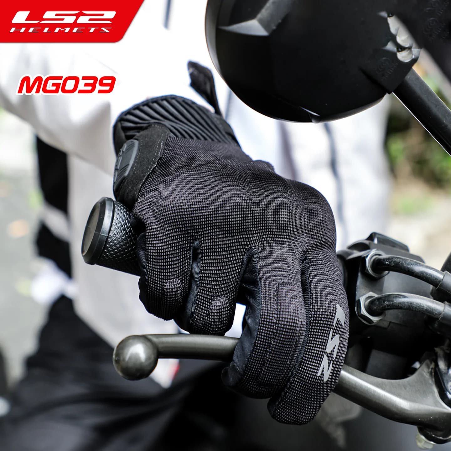 LS2 MG039 guanti da moto estivi protezione da moto traspirante equipaggiamento protettivo anticaduta e resistente all'usura