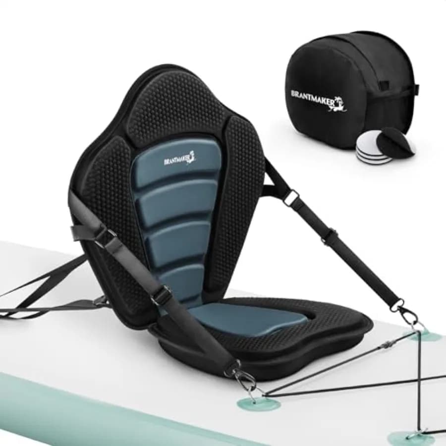 Sedili per Kayak con Supporto per la Schiena, Sedile Universale per Paddleboard, Cuscino Ispessito per Paddleboard Gonfiabile, SUP, Canoa, Kayak Oceanico