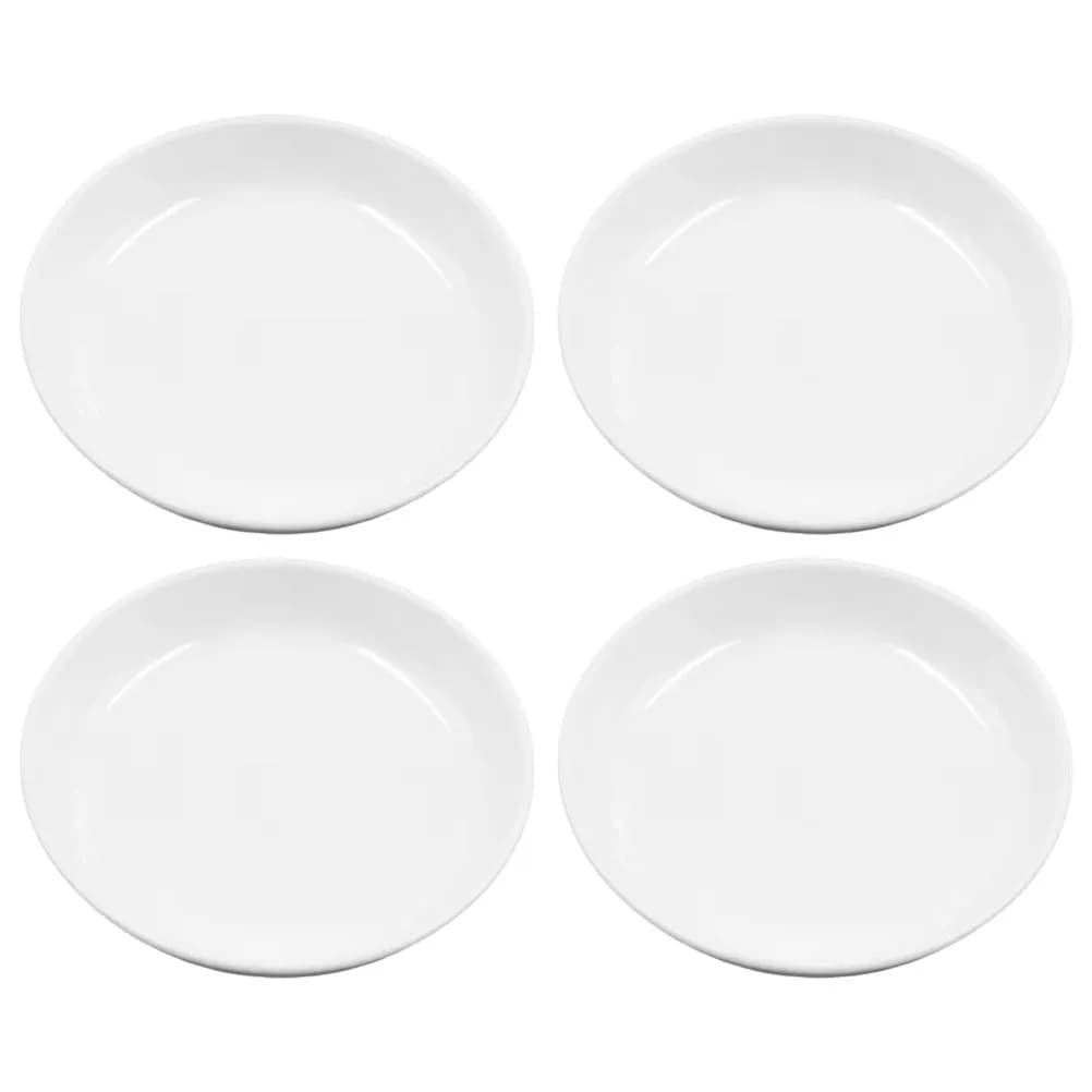 4Pcs Plastic Ink Plate Set for Chinese Calligraphy Brush Writing Sumi Painting Ink Dish Holder Art Studio Office Desk Decor