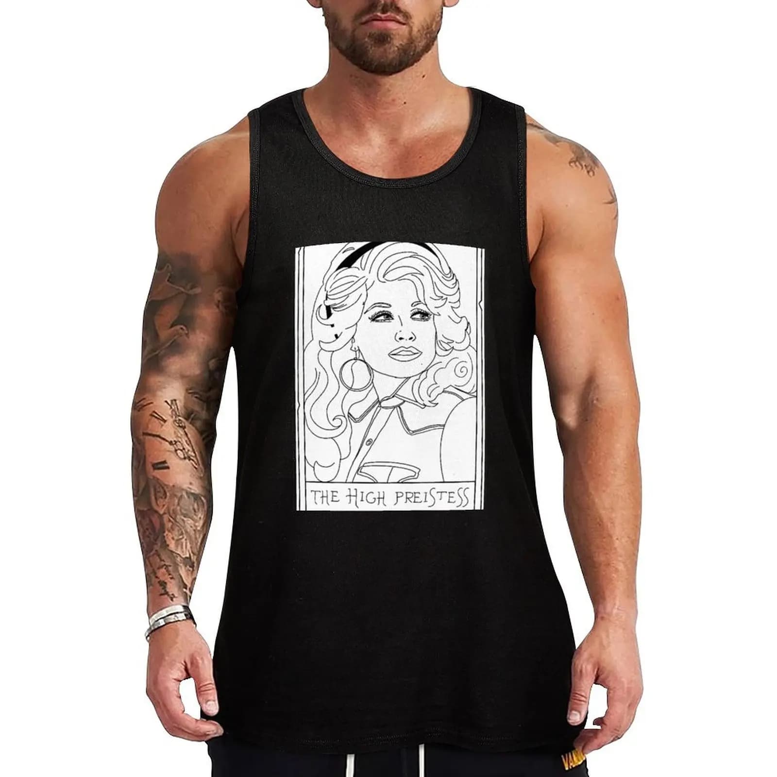 Dolly Tarot Card Tank Top Jogging Tank Top Maglietta senza maniche traspirante ad asciugatura rapida
