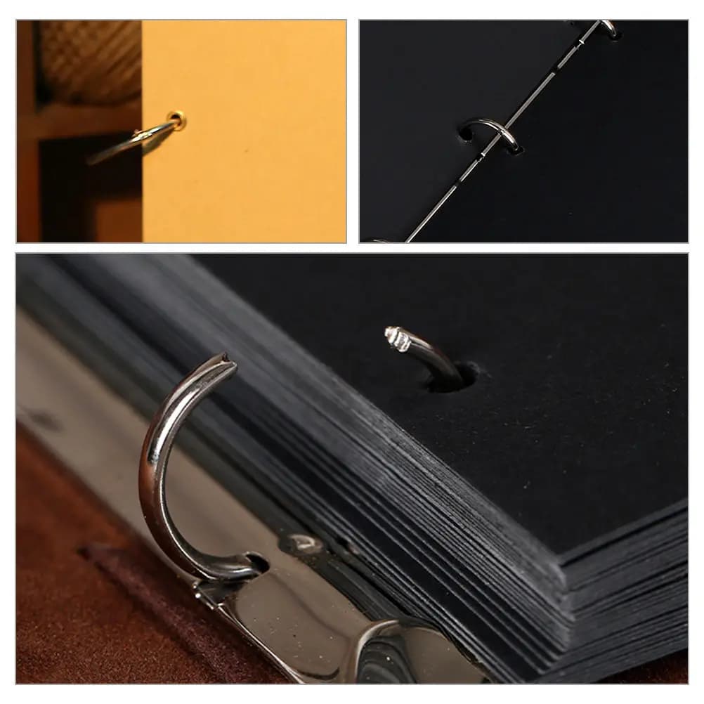 12Pcs Iron Binder Rings for DIY Scrapbooking Photo Albums Planner Pages Loose Leaf Notebooks Key Chains Binding Craft Projects