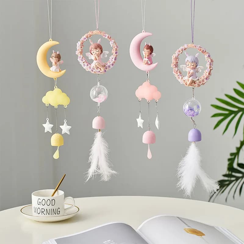 Cute Wind Chime Pendant Bell Pendant Creative Children's Room Decoration Aerial Pendant Birthday Gift