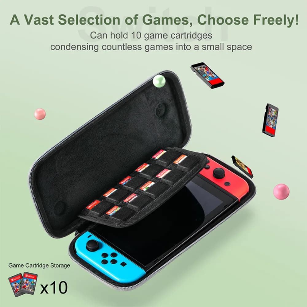 Custodia Protettiva Impermeabile in Nylon per Console da Gioco, Borsa da Viaggio per Accessori Switch OLED/Lite