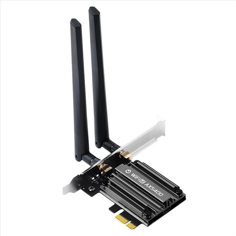 AX5400 Scheda di rete wireless Wifi 6E AX5400 Adattatore PCIE 2.4G/5G 802.11AX Ricevitore wireless Netwotk MU-MIMO Forwin10/11