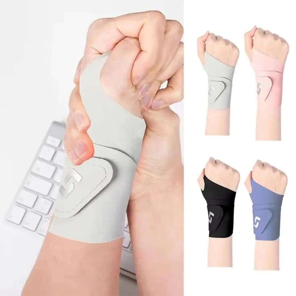 1 Pezzo Supporto per Polso Sportivo Ultra Sottile con Nastro Adesivo per Distorsioni e Tendinite, Ideale per Badminton e Basket