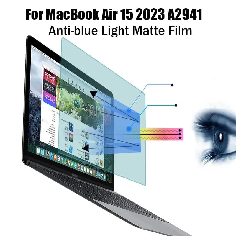 Protezione per gli occhi proteggi schermo per Macbook Air 15 M2 Pro 14 16 2023 11 12 13 15 pollici Guard Anti-blue Light Matte PET Film